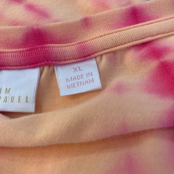 Belle by Kim Gravel TShirt Size XL Tie Dye Elbow Sleeve - Picture 6 of 8